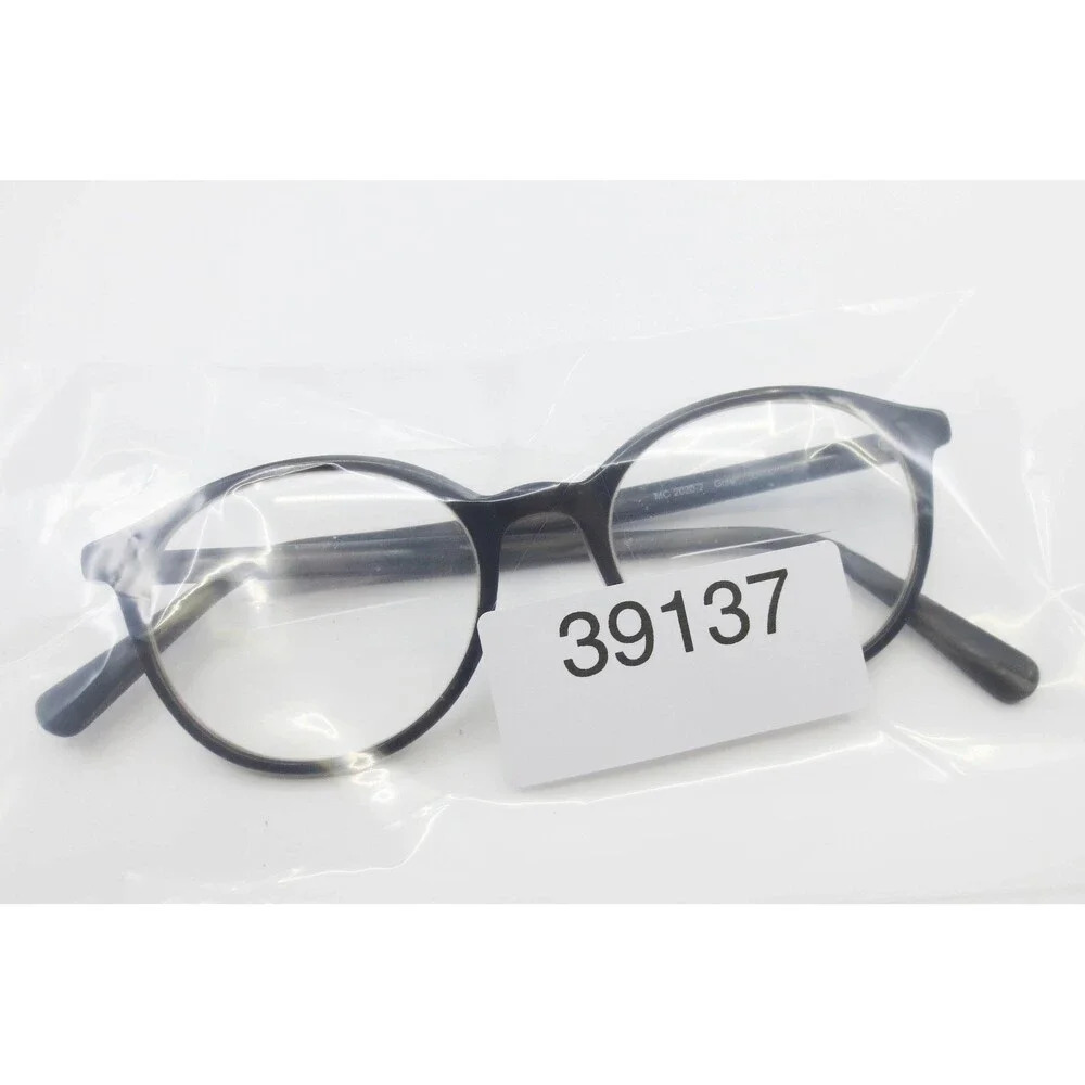 MC 2020-2 Grey Round Eyeglass Frames 50-18-150 Classic Keyhole Bridge Eyewear